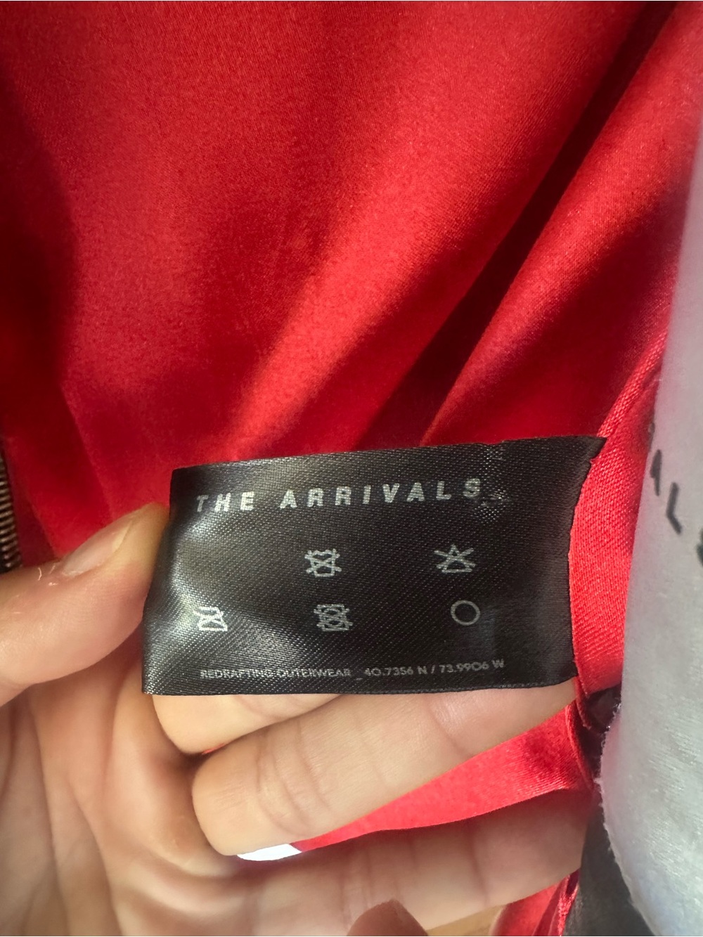 The Arrivals Black Leather Moto Jacket with Red Lining excellent condition. - Picture 5 of 5